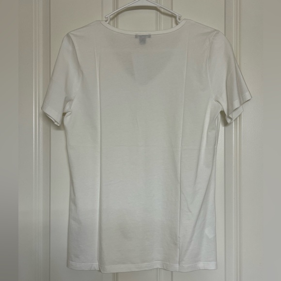 SOLD NWT Ann Taylor White Cotton Tee - Size small - Picture 5 of 8